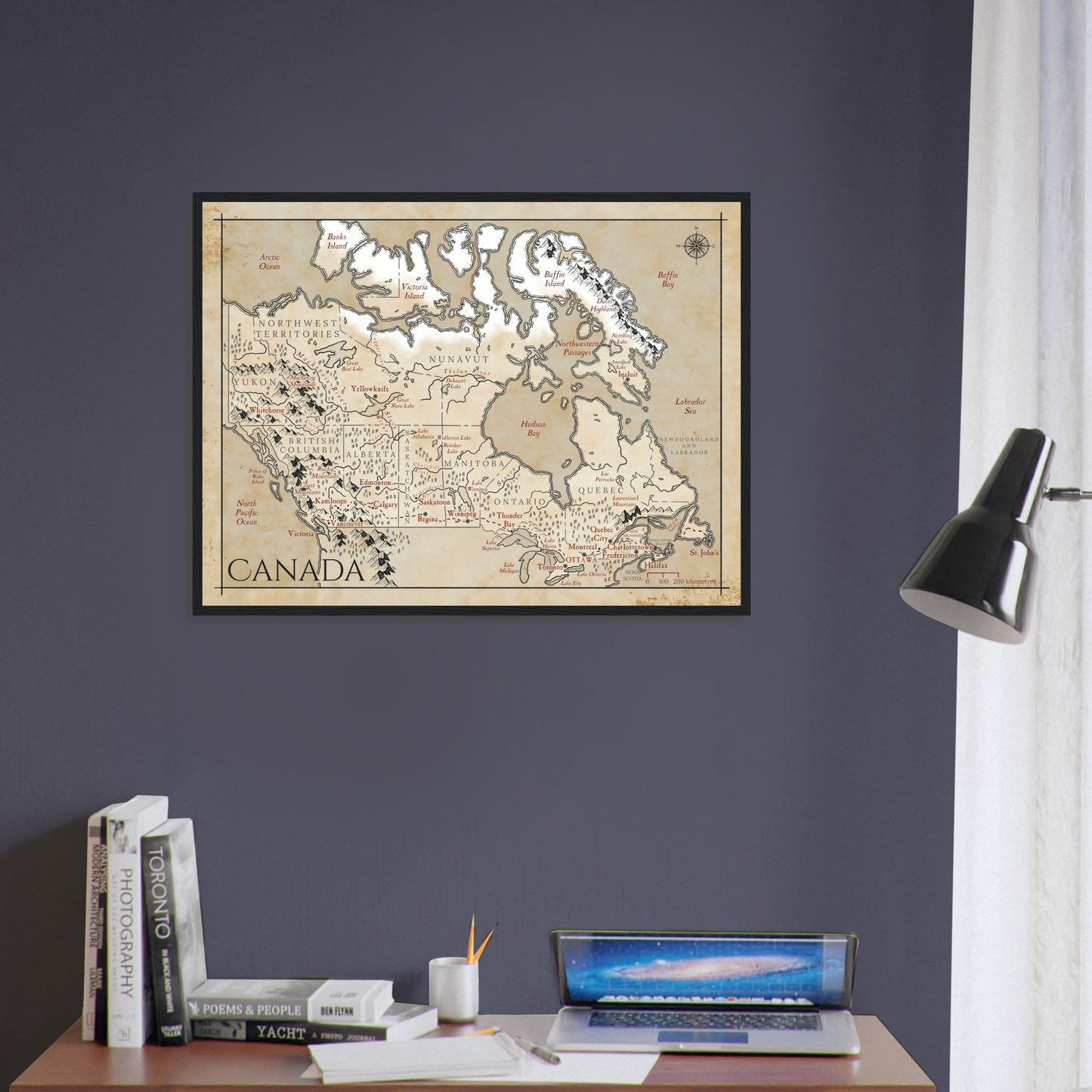 Map of Canada - Fantasy-inspired - Print - Fabled Maps